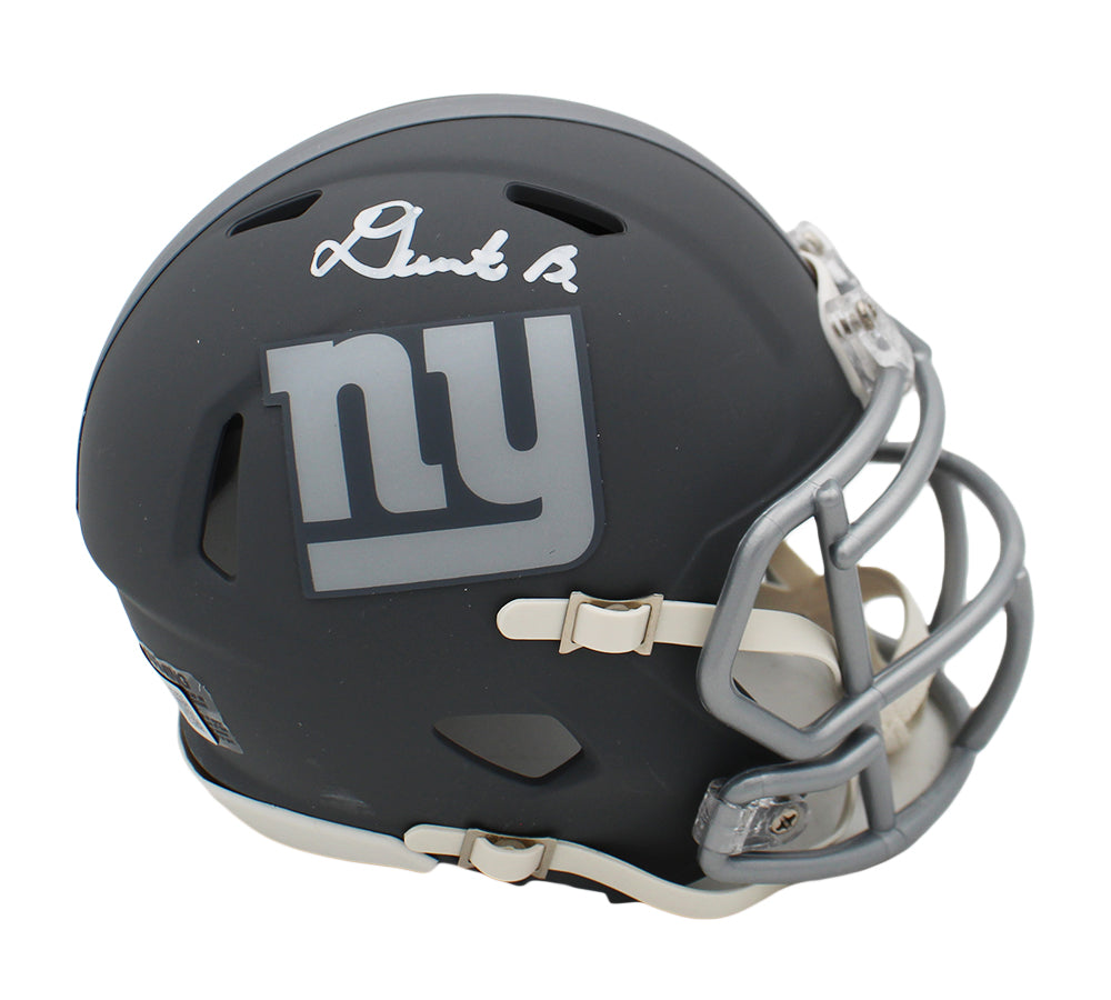 Deonte Banks NY Giants Slate Autographed Mini Helmet
