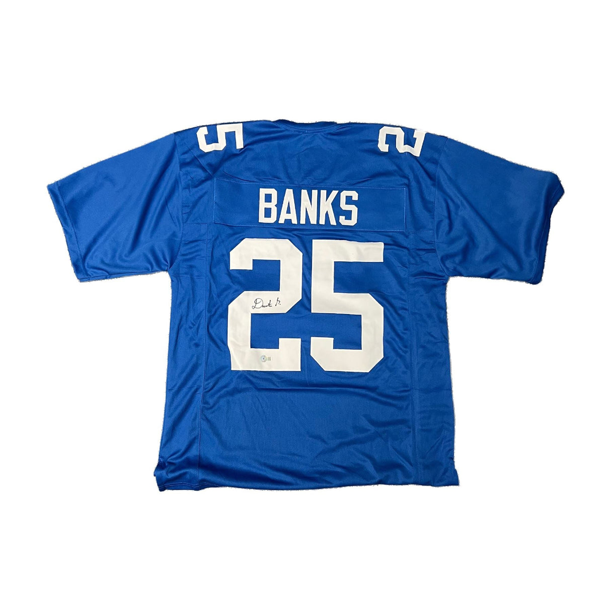 Deonte Banks Signed Authentic Custom Jersey NY Giants NFL Beckett