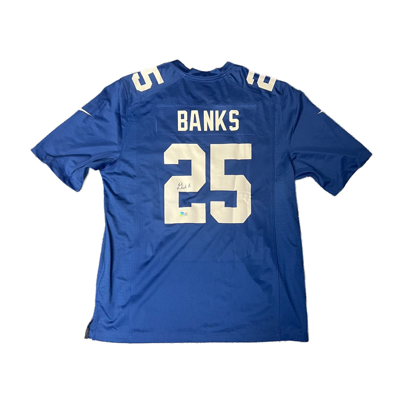 Deonte Banks Signed Authentic Nike Jersey NY Giants NFL Beckett