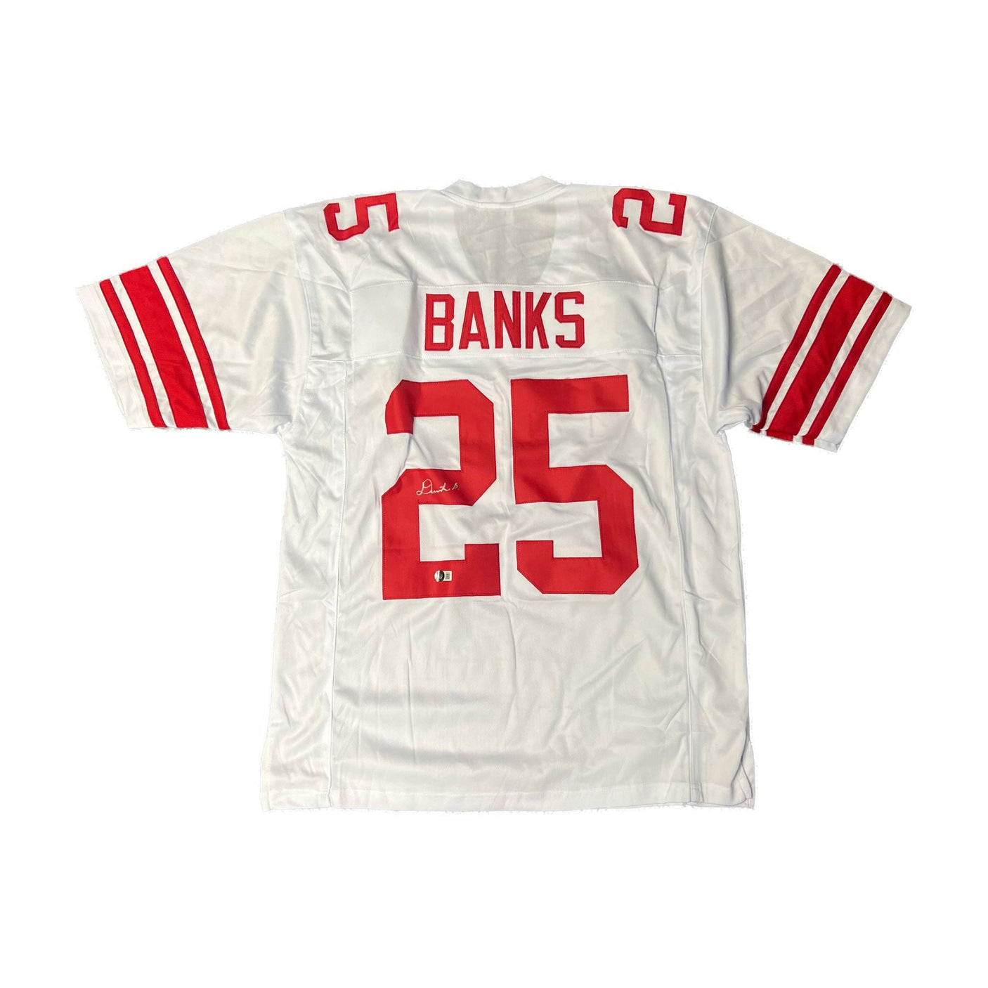 Deonte Banks Signed Authentic Custom Jersey NY Giants NFL Beckett