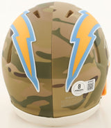 Derwin James Signed Los Angeles Chargers Camo Mini Helmet NFL