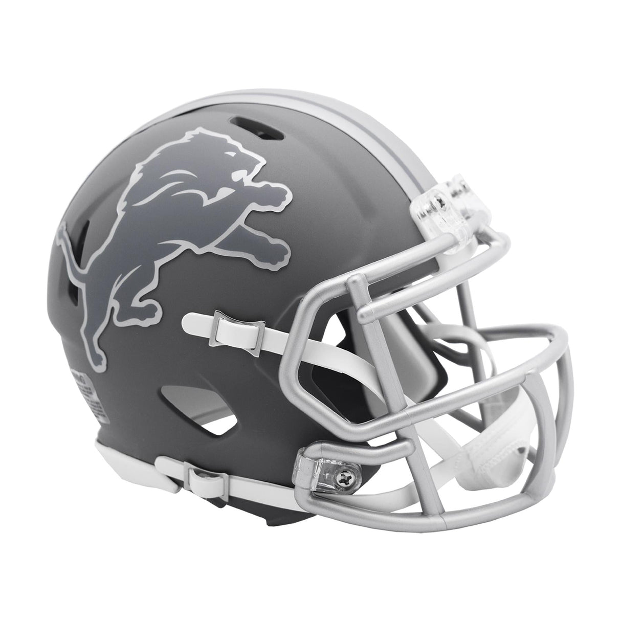 Detroit Lions SLATE Mini Football Helmet NFL Riddell