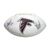Drake London Desmond Ridder Signed Authentic Atlanta Falcons NFL Football