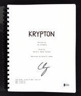 Cameron Cuffe Authentic Signed Krypton Pilot Episode Tv Script BAS #E34801