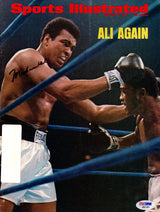 Muhammad Ali Autographed Sports Illustrated Magazine Gem Mint 10 Vintage PSA/DNA #E47121