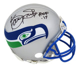 Kenny Easley Signed Seattle Seahawks Throwback Riddell Mini Helmet w/HOF'17