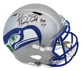 Kenny Easley Signed Seattle Seahawks Throwback Riddell Full Size Speed Replica Helmet w/HOF'17