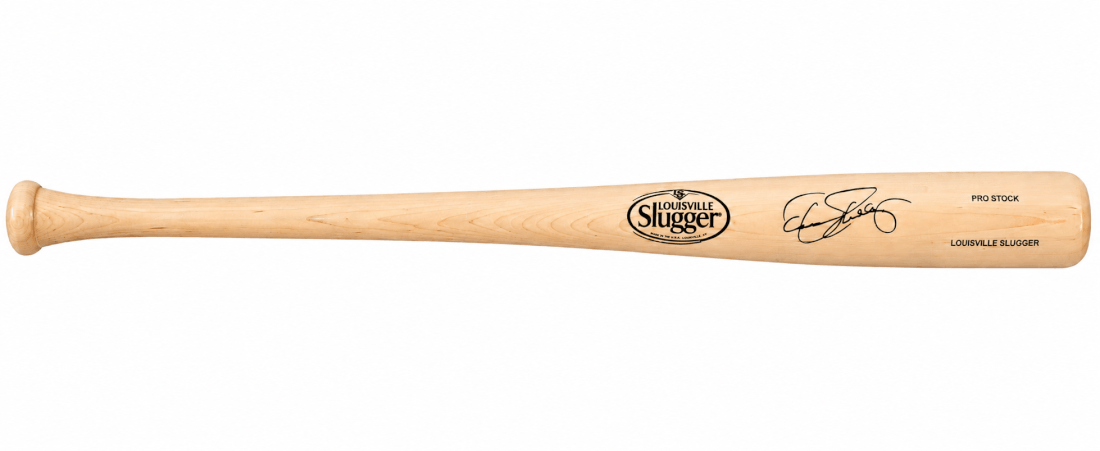 Dennis Eckerlsey Signed Louisville Slugger Pro Stock Blonde Baseball Bat - (Fanatics)