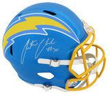 Austin Ekeler Signed Los Angeles Chargers FLASH Riddell Full Size Speed Replica Helmet
