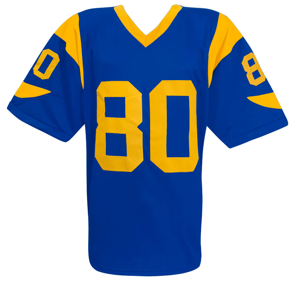Henry Ellard Signed Blue Custom Football Jersey w/3x Pro Bowl