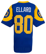 Henry Ellard Signed Blue Custom Football Jersey w/3x Pro Bowl