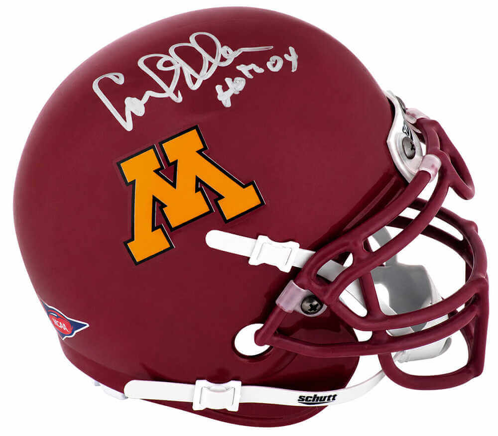 Carl Eller Signed Minnesota Golden Gophers Schutt Mini Helmet w/HOF'04