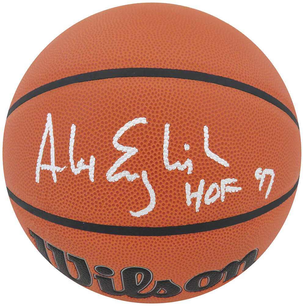 Alex English Signed Wilson Indoor/Outdoor NBA Basketball w/HOF'97
