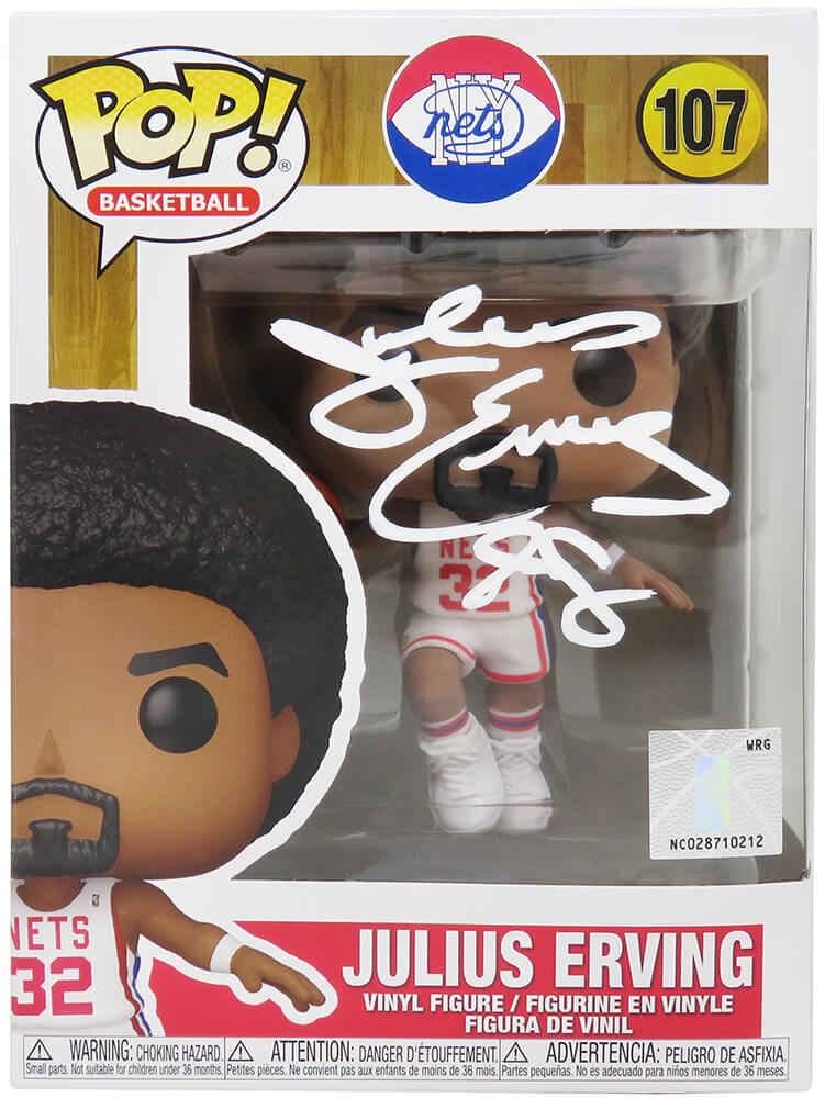 Julius 'Dr J' Erving Signed New York Nets NBA Funko Pop Doll #107