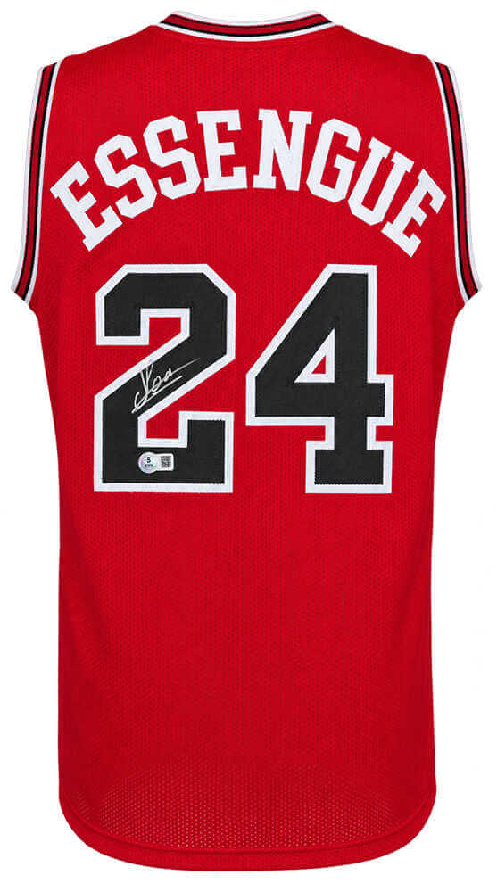 Noa Essengue Signed Red Custom Basketball Jersey - (Beckett)