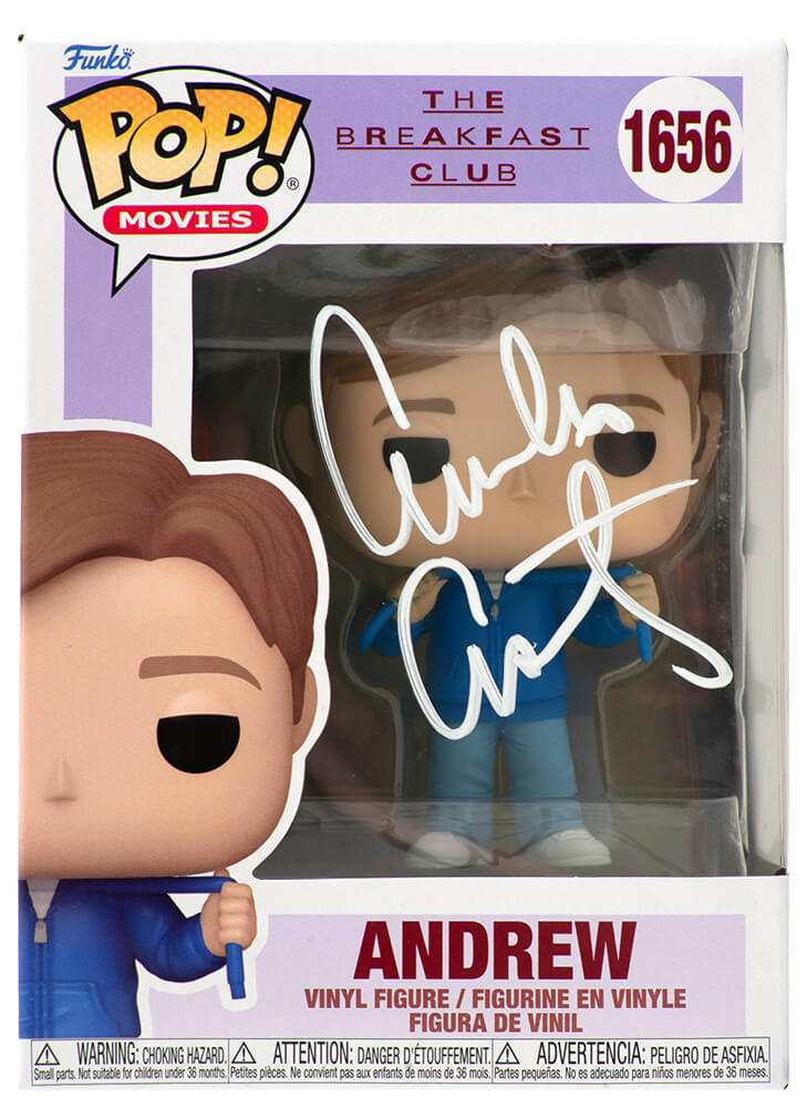 Emilio Estevez Signed The Breakfast Club Andrew Funko Pop Doll #1656
