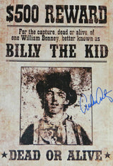 Emilio Estevez Signed Billy The Kid 13x19 Wanted Poster