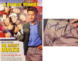 Emilio Estevez Signed The Mighty Ducks 27x40 Full Size Movie Poster w/Quack, Quack