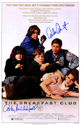 Emilio Estevez & Anthony Michael Hall Dual Signed The Breakfast Club 11x17 Movie Poster