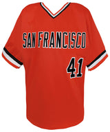 Darrell Evans Signed Orange Throwback Custom Baseball Jersey w/414 HRs