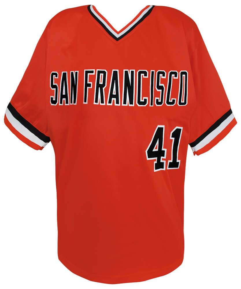 Darrell Evans Signed Orange Throwback Custom Baseball Jersey w/414 HRs