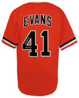 Darrell Evans Signed Orange Throwback Custom Baseball Jersey w/414 HRs