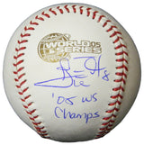 Carl Everett Signed Rawlings Official 2005 World Series Baseball w/05 WS Champs