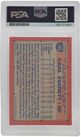 Carl Everett Signed Yankees 1991 Topps Rookie Baseball Trading Card #113 - (PSA Encapsulated)