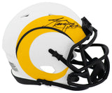 Jim Everett Signed Los Angeles Rams LUNAR Riddell Speed Mini Helmet