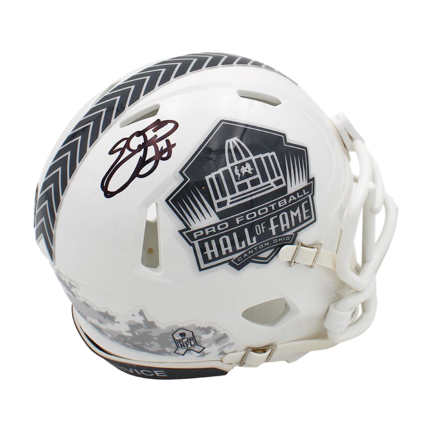 Emmitt Smith Signed Authentic Salute To Service Hall Of Fame NFL