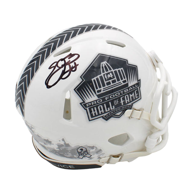Emmitt Smith Signed Authentic Salute To Service Hall Of Fame NFL