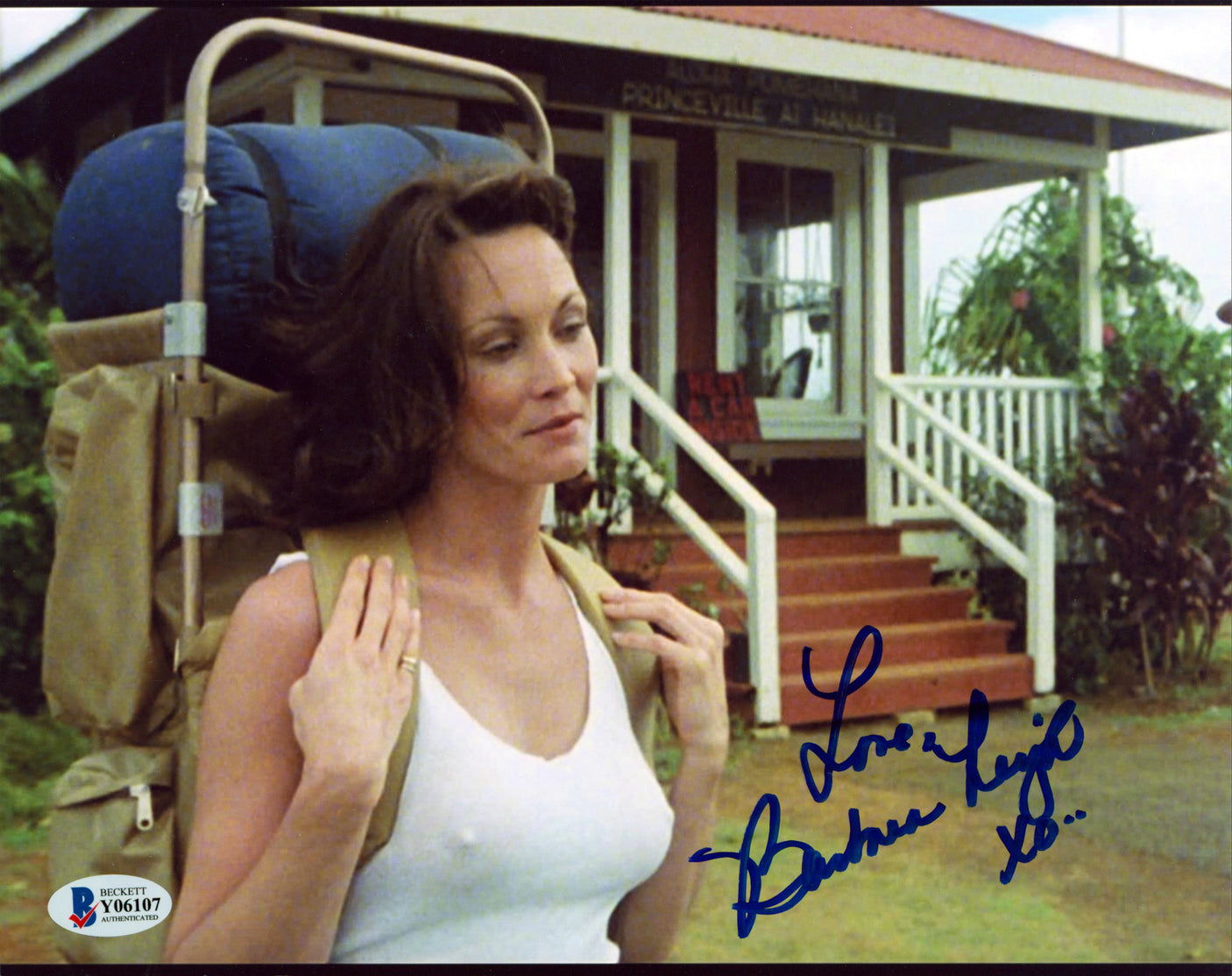 Barbara Leigh Vampirella "Love XO" Authentic Signed 8x10 Sexy Photo BAS #Y06107