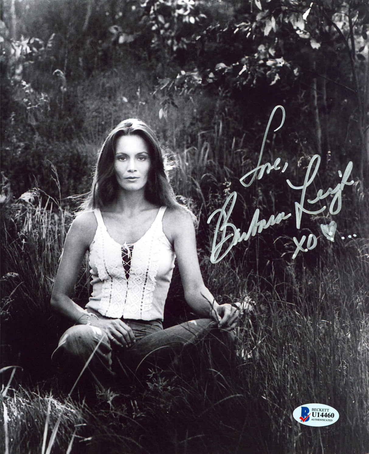 Barbara Leigh Vampirella "Love XO" Authentic Signed 8x10 Sexy Photo BAS #U14460