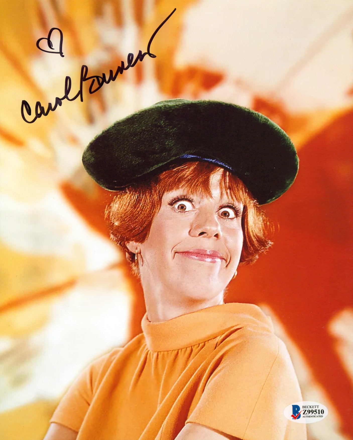Carol Burnett Authentic Signed 8x10 Photo Autographed BAS #Z99510