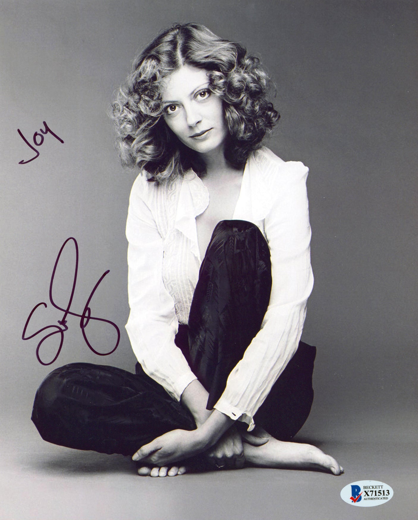 Susan Sarandon Thelma & Louise "Joy" Authentic Signed 8x10 Photo BAS #X71513