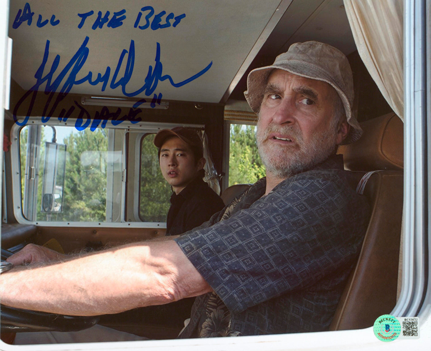 Jeffrey DeMunn The Walking Dead "All The Best" Signed 8x10 Photo BAS #BC13632