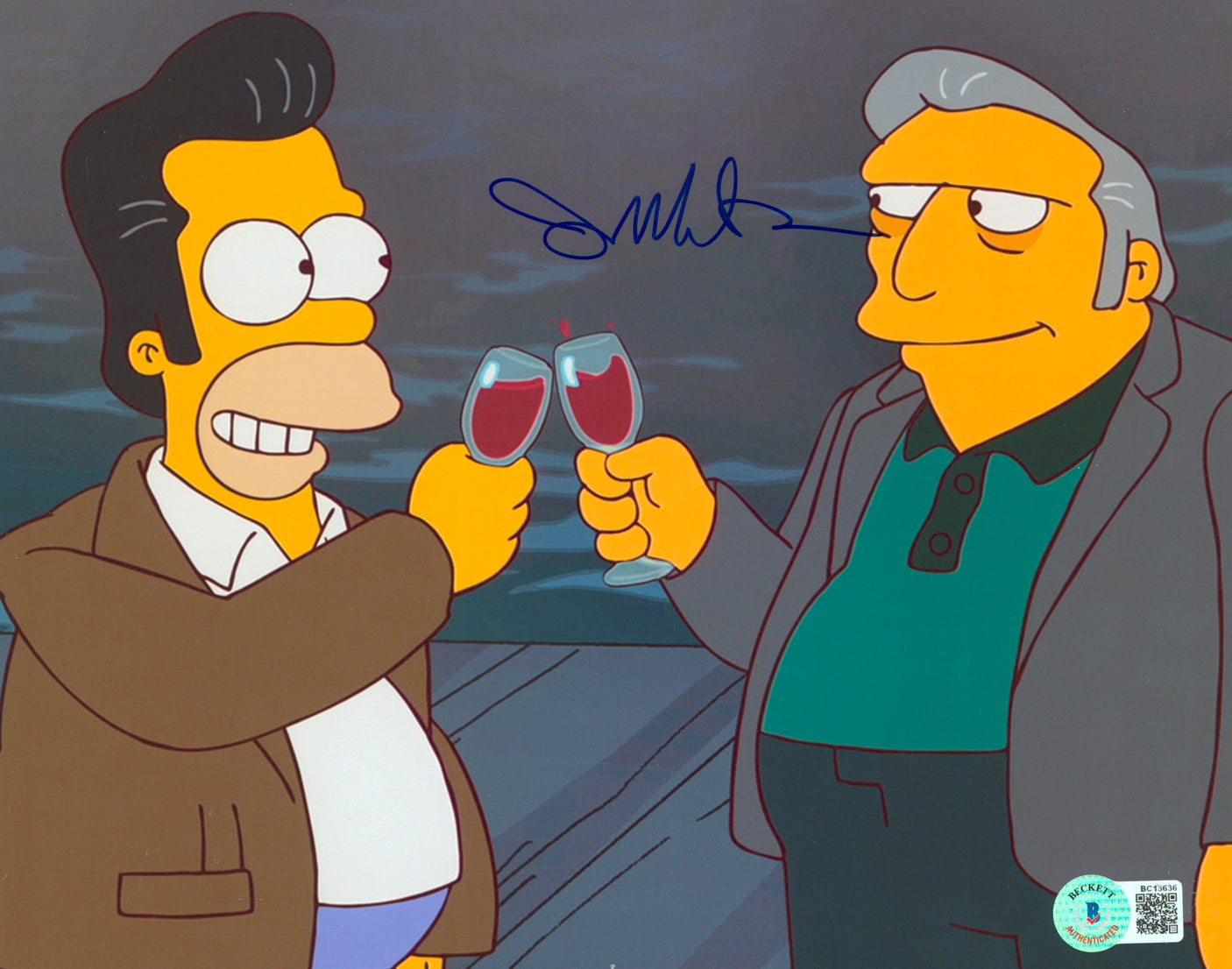 Joe Mantegna The Simpsons Authentic Signed 8x10 Photo Autographed BAS #BC13636