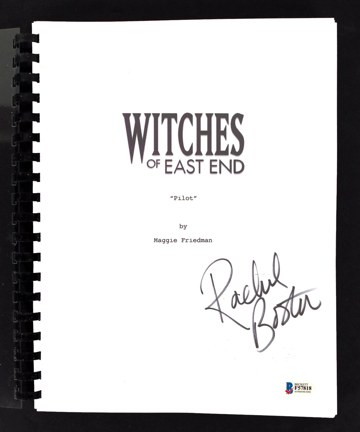 Rachel Boston Signed Witches of East End Pilot Episode TV Script BAS #F57818