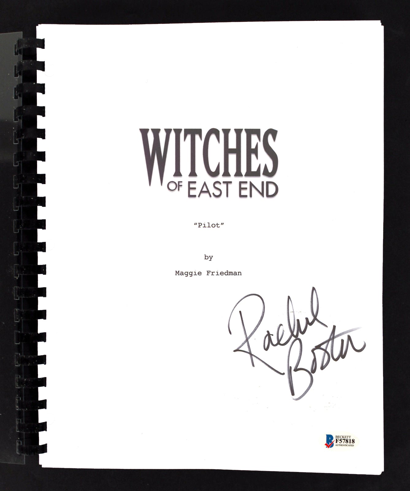 Rachel Boston Signed Witches of East End Pilot Episode TV Script BAS #F57818