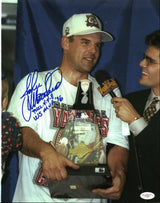 Yankees John Wetteland "WS MVP '96" Authentic Signed 11x14 Photo JSA #F77367
