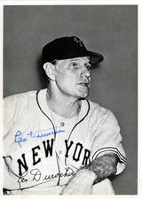 Leo Durocher Autographed 6.5x9 Photo Picture Pack 1948 New York Giants Beckett BAS #F98280