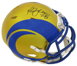 Marshall Faulk Signed Rams FLASH Riddell Speed Mini Helmet