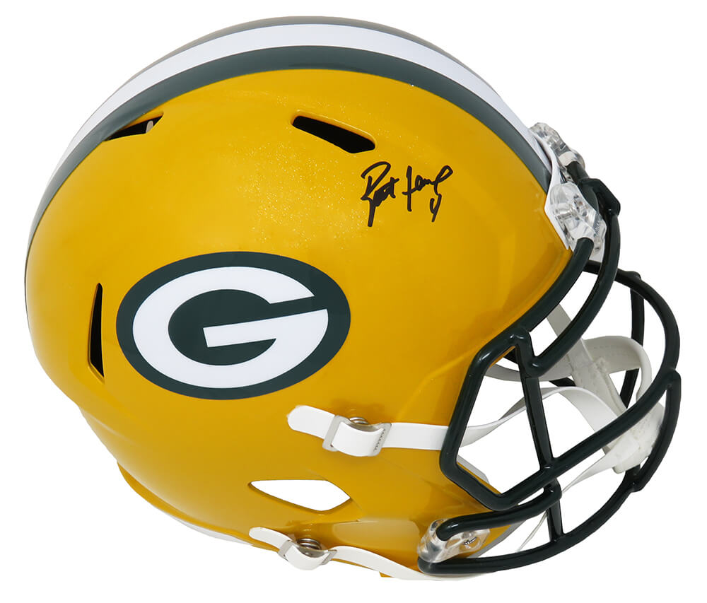 Brett Favre Signed Green Bay Packers Riddell Full Size Speed Replica Helmet (Favre Holo)