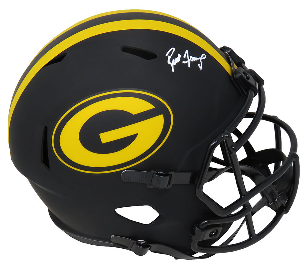 Brett Favre Signed Green Bay Packers Eclipse Riddell Full Size Speed Replica Helmet (Favre Holo)
