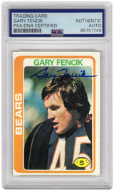 Gary Fencik Signed Chicago Bears 1978 Topps Rookie Football Card #497 - (PSA Encapsulated)