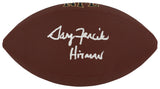 Gary Fencik Signed Wilson Super Grip Full Size NFL Football w/Hitman
