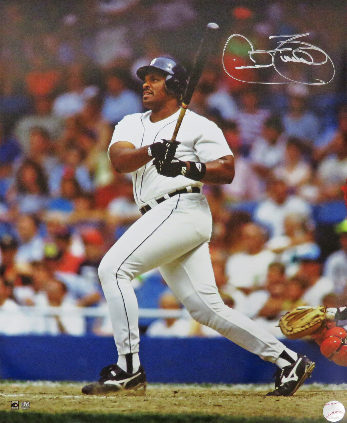 Cecil Fielder Signed Detroit Tigers Swinging Action 16x20 Photo