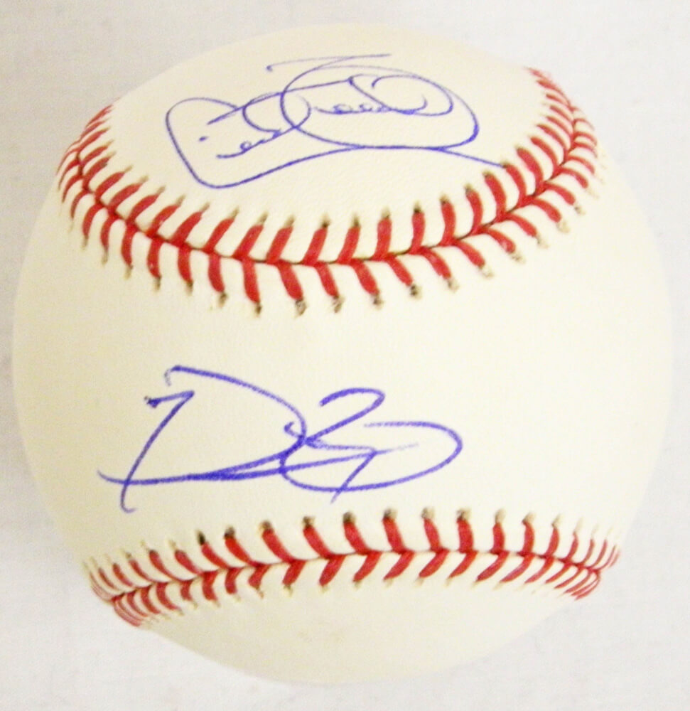 Prince Fielder & Cecil Fielder Dual Signed Official MLB Baseball - JSA
