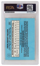 Cecil Fielder Signed Toronto Blue Jays 1986 Donruss Baseball Rookie Card #512 - (PSA Encapsulated)