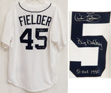 Cecil Fielder Signed Detroit Tigers Majestic Home Jersey w/Big Daddy & 51 HRs 1990